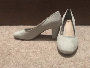 light gray high heels