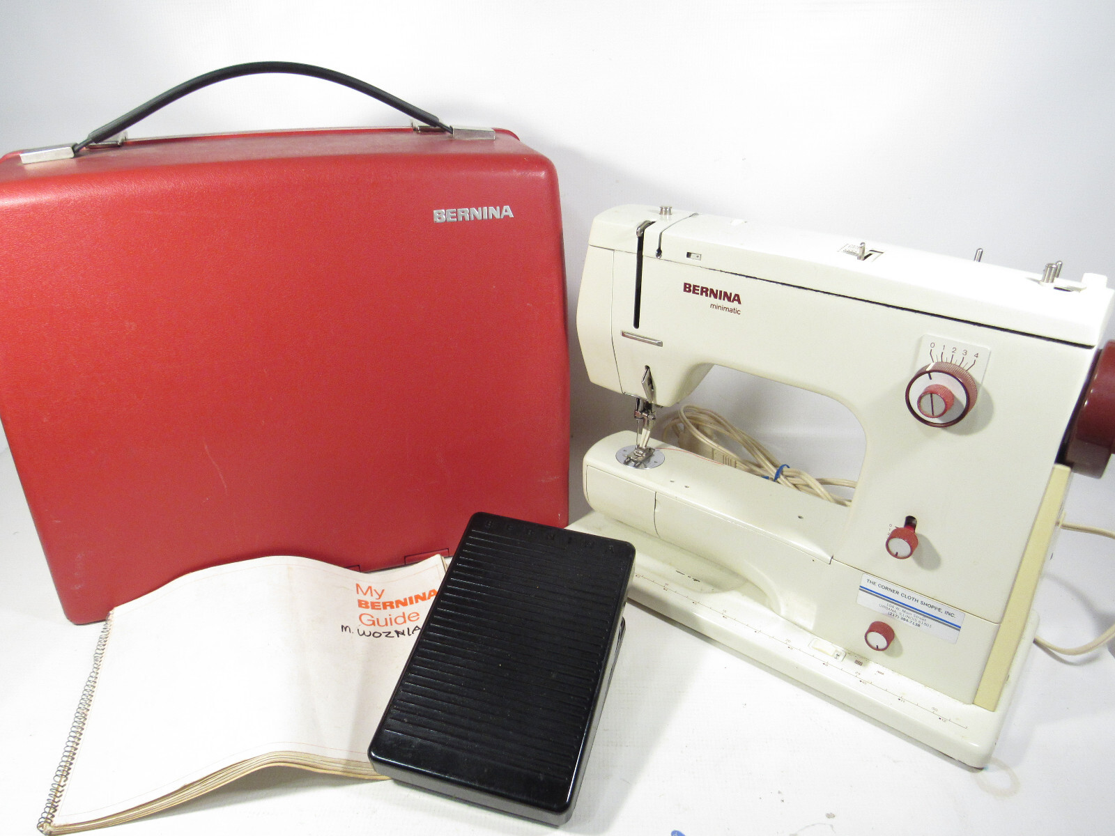 Bernina Minimatic 807 Complete Sewing Machine + Hard Case Foot Control