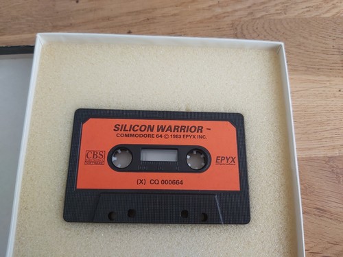 Silicon Warrior-C64- Cassette tape+ box -EPYX Inc. - Afbeelding 7 van 7