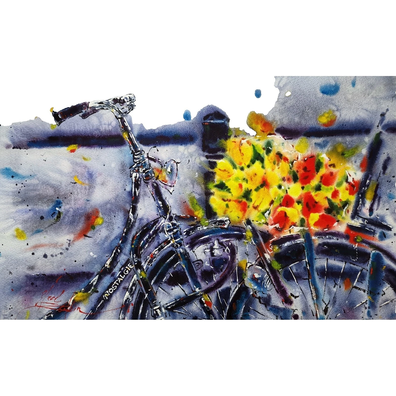 Pinturas artísticas de ciclismo