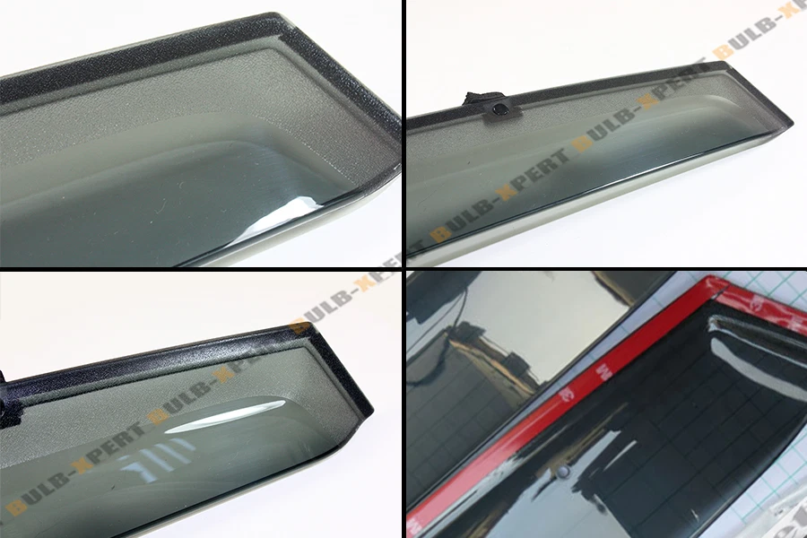 PARA SUBARU IMPREZA WRX STi 2008-14 clip a humo teñido ventana visera protección de ventilación Foto 2 de 4