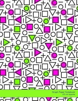 Graph Paper Notebook 0.5 CM Squares: 8.5x11 Notebook Not eBook with Neo-Memphis 