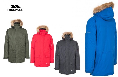 Mens Trespass Jaydin Parka Waterproof 