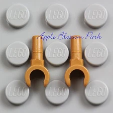 NEW 2 Lego Medium Dark FLESH MINIFIG HANDS - Star Wars Light Brown Glove Pair