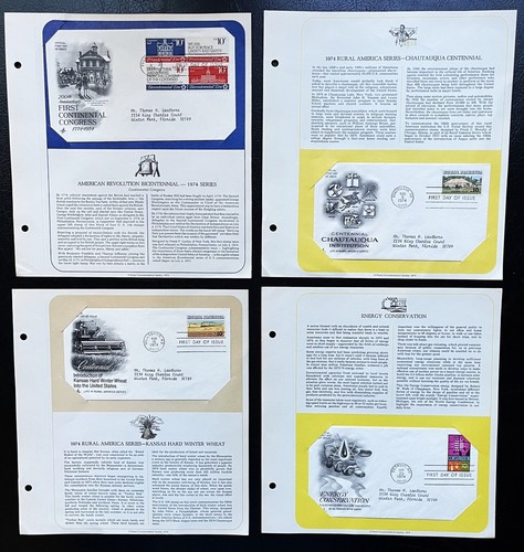 Postal Commemorative Society US FDCs-1969-1974 Collector's Book - 46 Covers - Picture 12 of 18