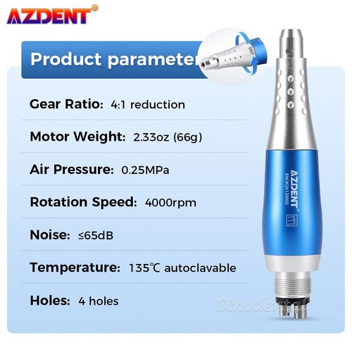 Pro Dental Low Speed Prophy Handpiece Air Motor 4H Autoclavable Quiet Clinic