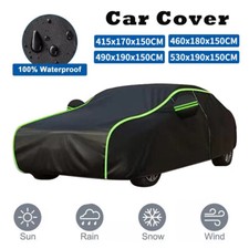 Heavy Duty Waterproof Car Cover 6 Layer PEVA & Cotton Cover Rain Snow UV Protect