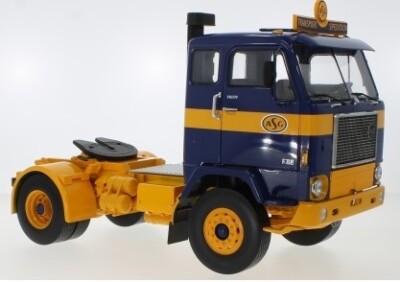 MODELCAR - VOLVO F88 ASG 4x2 1971 Blue and yellow - 1/18