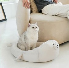 Seal Shape Pet Dog Cat House Sofa Bed Mat Cushion Indoor Cat Bed Dog Bed For Cat