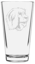 Catalan Sheepdog Dog Themed Etched All Purpose 16oz Pint Glass