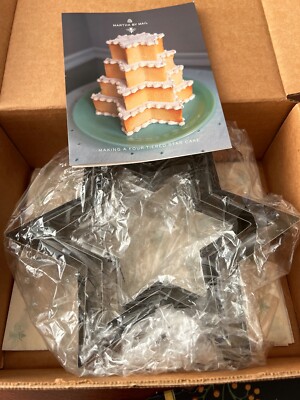 NEW Martha Stewart by Mail 4 Tier Star Cake Mold Stainless Steel Germany