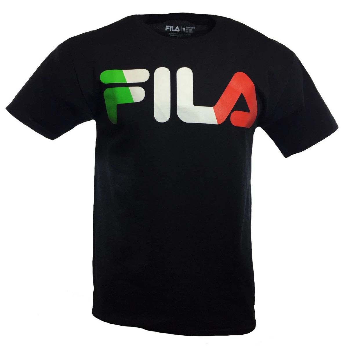 FILA Mens T Shirt S L XL 2XL 3XL Logo Italy Flag Sports Athletic Tee | eBay