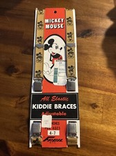 Vintage Mickey Mouse Child  s Suspenders New