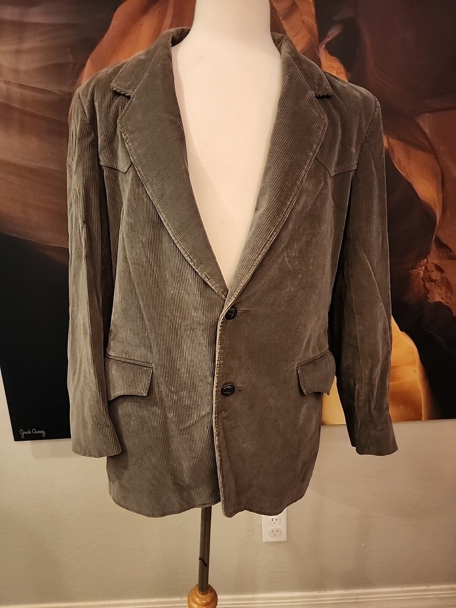 Vintage Pioneer Wear Western Jacket Corduroy Mens 44