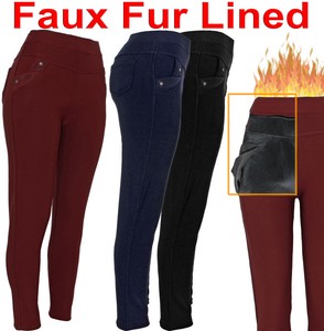 fleece lined dress pants womens