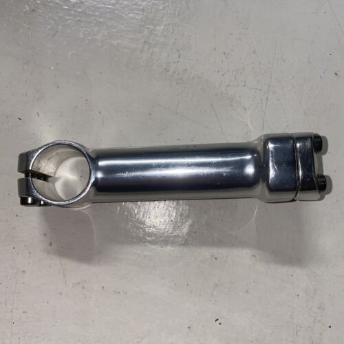 Bicycle bike stem 120mm +/-5 degree 25.4mm 1 1/8th” Silver Alloy, Bolts Included - Picture 2 of 10