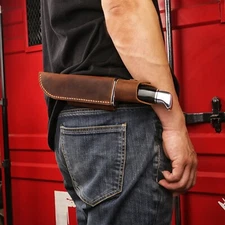 Horizontal Leather Sheath for Buck 119 Knife, buck 119 leather sheath