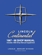 1967 - 1968 Lincoln Continental Shop Manual