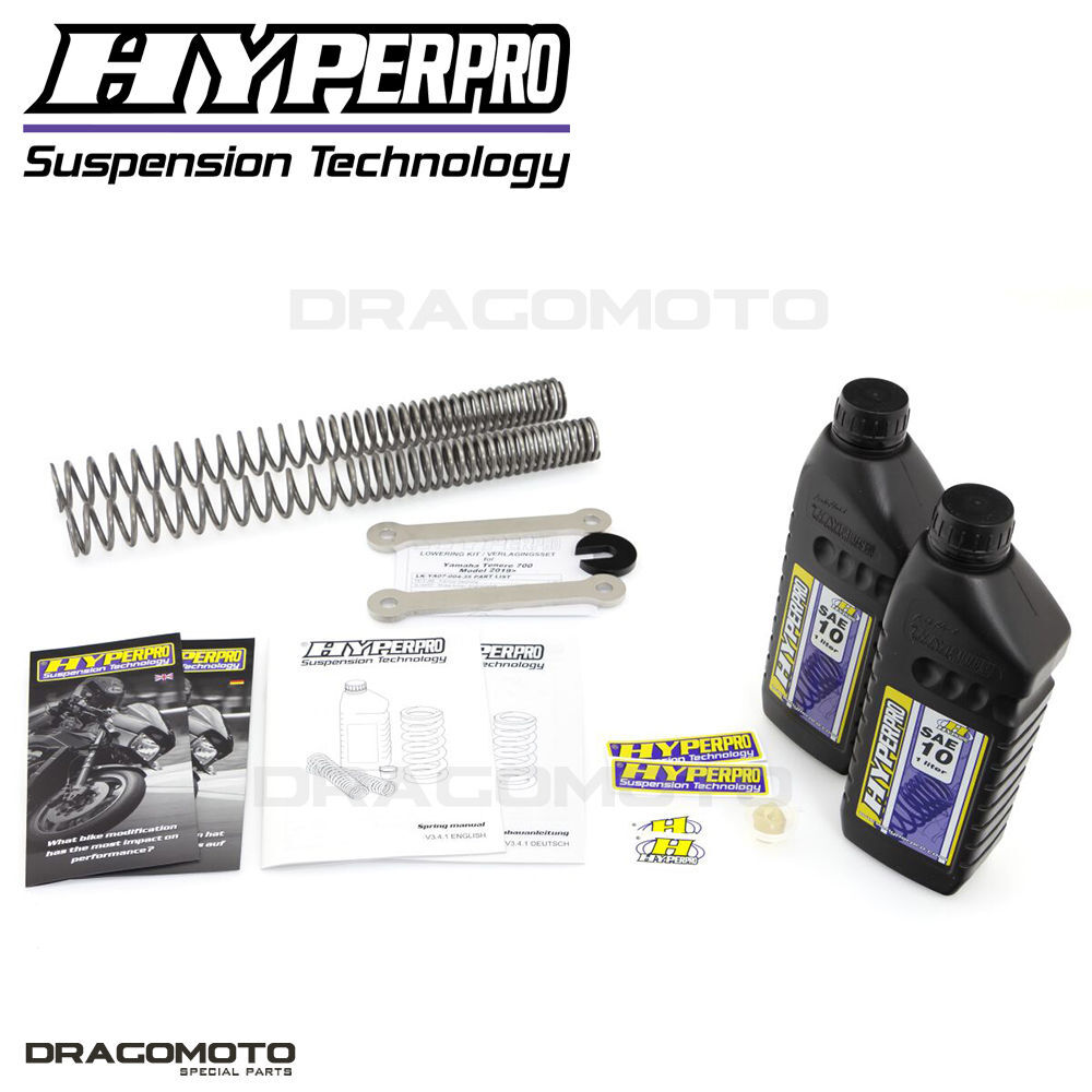 Kit de rabaissement suspension arriere Yamaha Tenere 700 XTZ690 Hyperpro 2019-2022