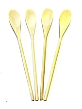 4 pcs set 12-inch Kitchen Spoon Classic Wooden - Birch Wood BN-20755