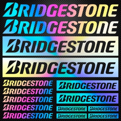 FE KIT 4 BRIDGESTONE STICKERS SPONSOR DECAL set racing bike yamaha honda bmw
