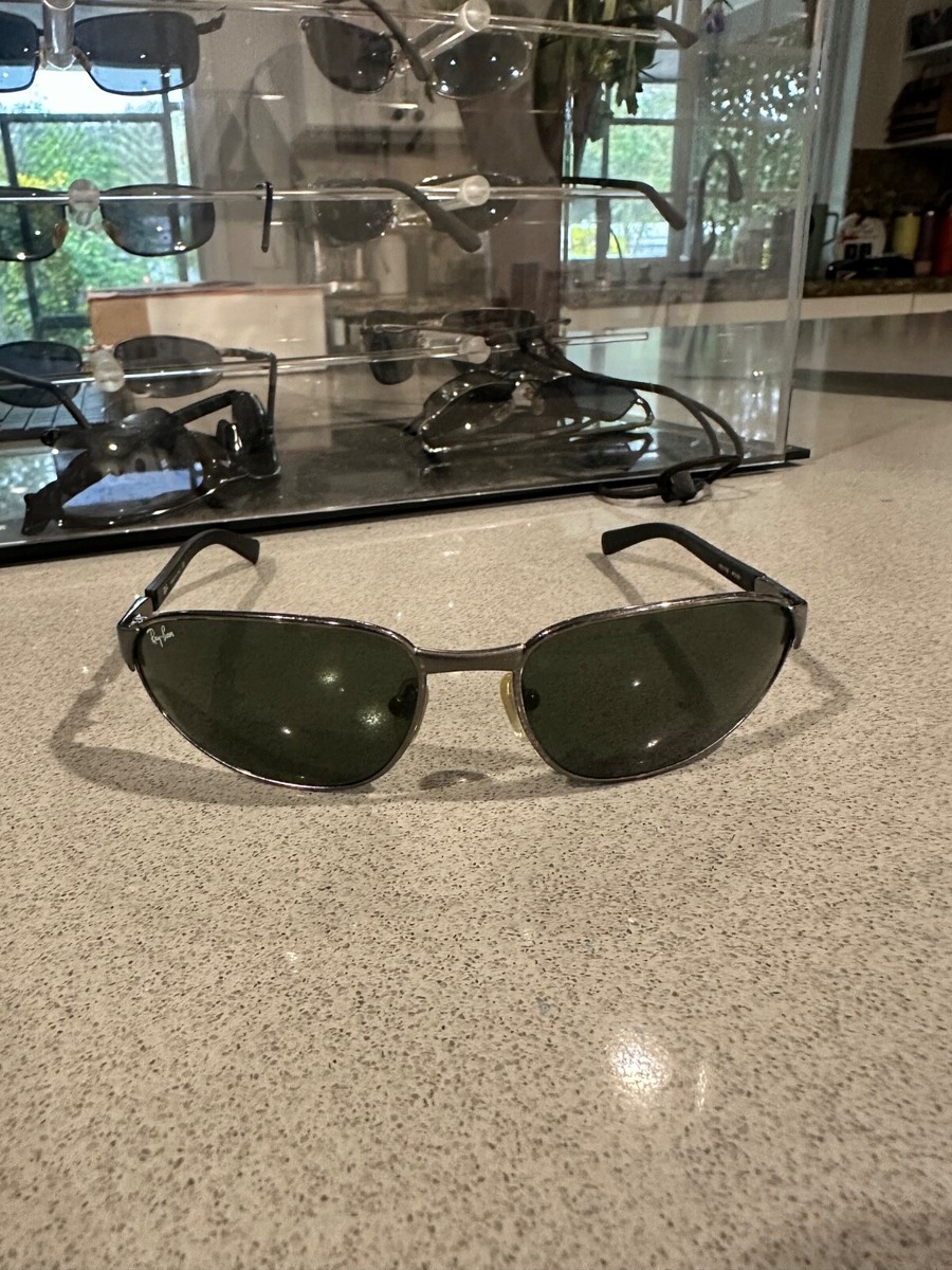Vintage Ray-Ban Cat- predator series Sunglasses Black Frames with Green Lenses Ray-Ban W2175 CATS Predator PS8 Sunglasses main image 4