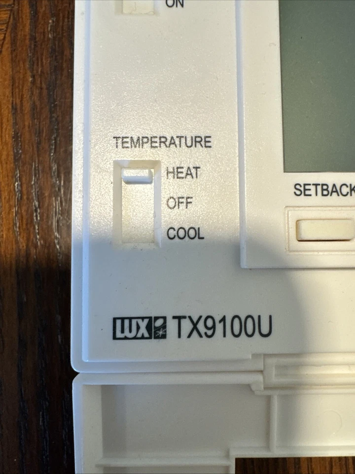 Lux LTX9100U Programmable 7 Day Thermostat; 2 Heat, 2 Cool -CHA Works Great! - Image 3 of 4