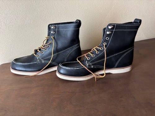 Sebago Docksides Men's Black Genuine Leather Chukkas Boots Size US 11 EUR 45 - Picture 4 of 7