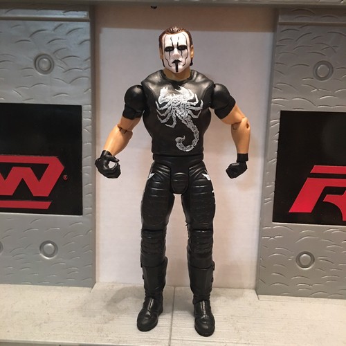 wwe wwf wcw ecw mattel basic sting #1 open/loose figure vhtf