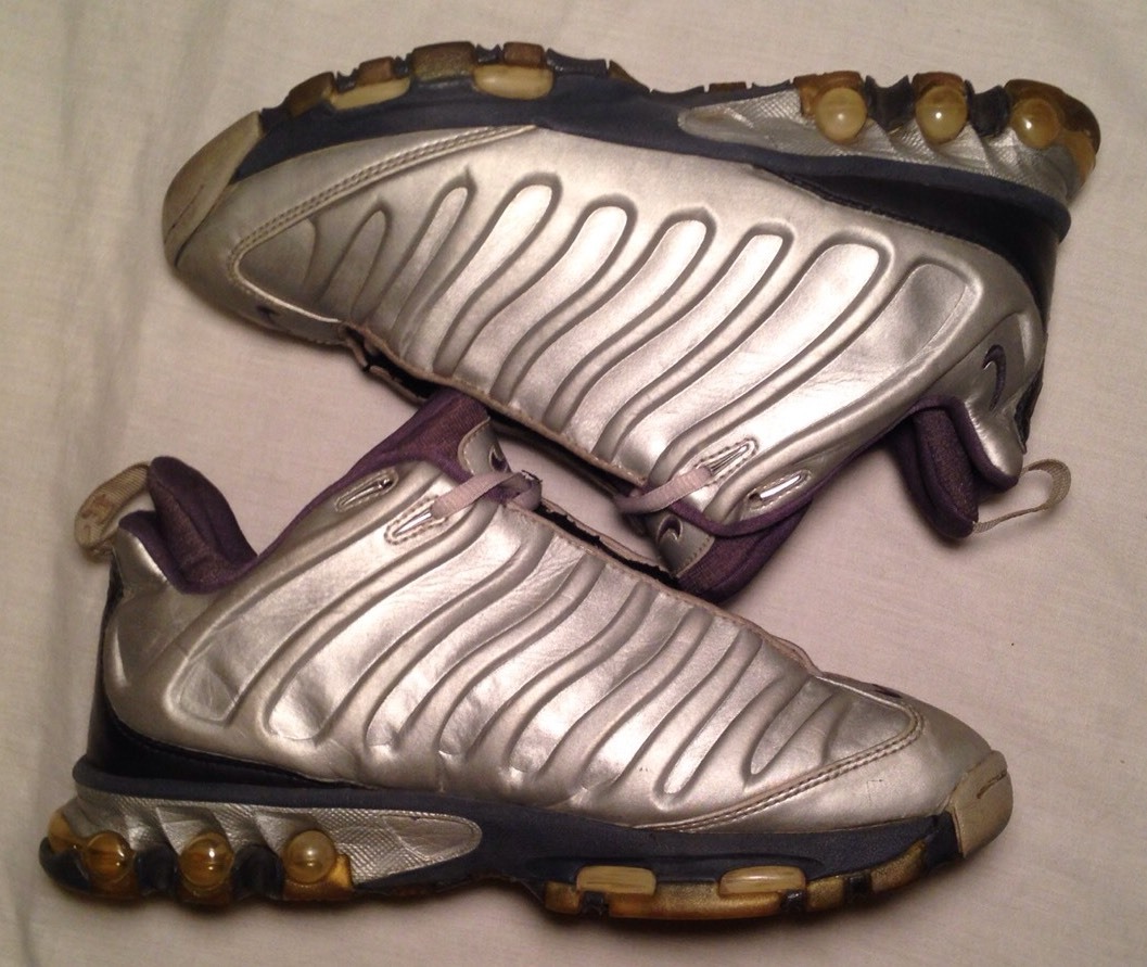 Uomini e 'raro vintage ripropone 2001 nike air max silver foamposite p phaze scarpe, 8 Uomini e 'raro vintage ripropone 2001 nike air max silver foamposite p phaze scarpe, 8