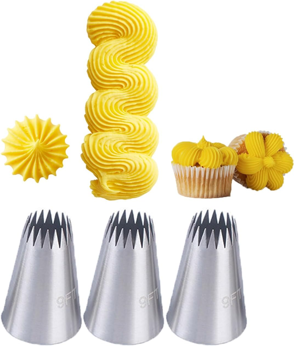 Churros Homemade Star Tip Piping Bag French Star Tips 20