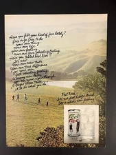 Feel Free Soda Pop 1972 Life Print Add 13x11 Hippies Nature