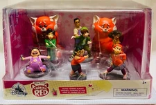 NIB Disney Turning Red Deluxe Figurine Figure 9 pieces Play Toy Set 