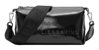 Liebeskind Berlin Elvira paper touch crinkle camera bag S shoulder bag  Black 4099593165629|