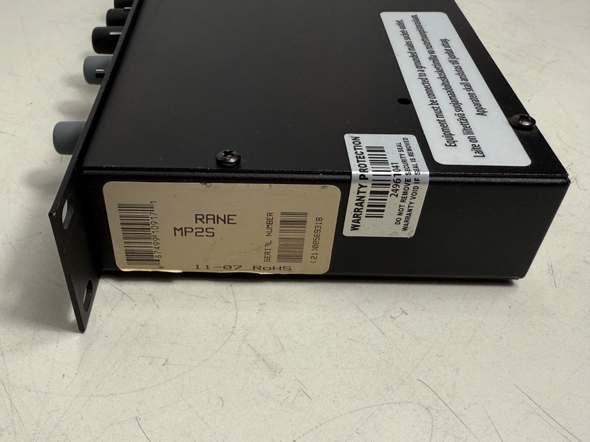 Rane MP-2S Compact Rack-Mount Mixer / Preamp NICE!!! L@@K