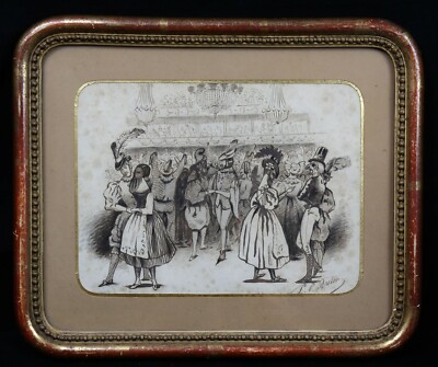 Louis Pascal Breton (XIX) Masquerade Paul Delaroche Dubufe Collin Plancy Trick