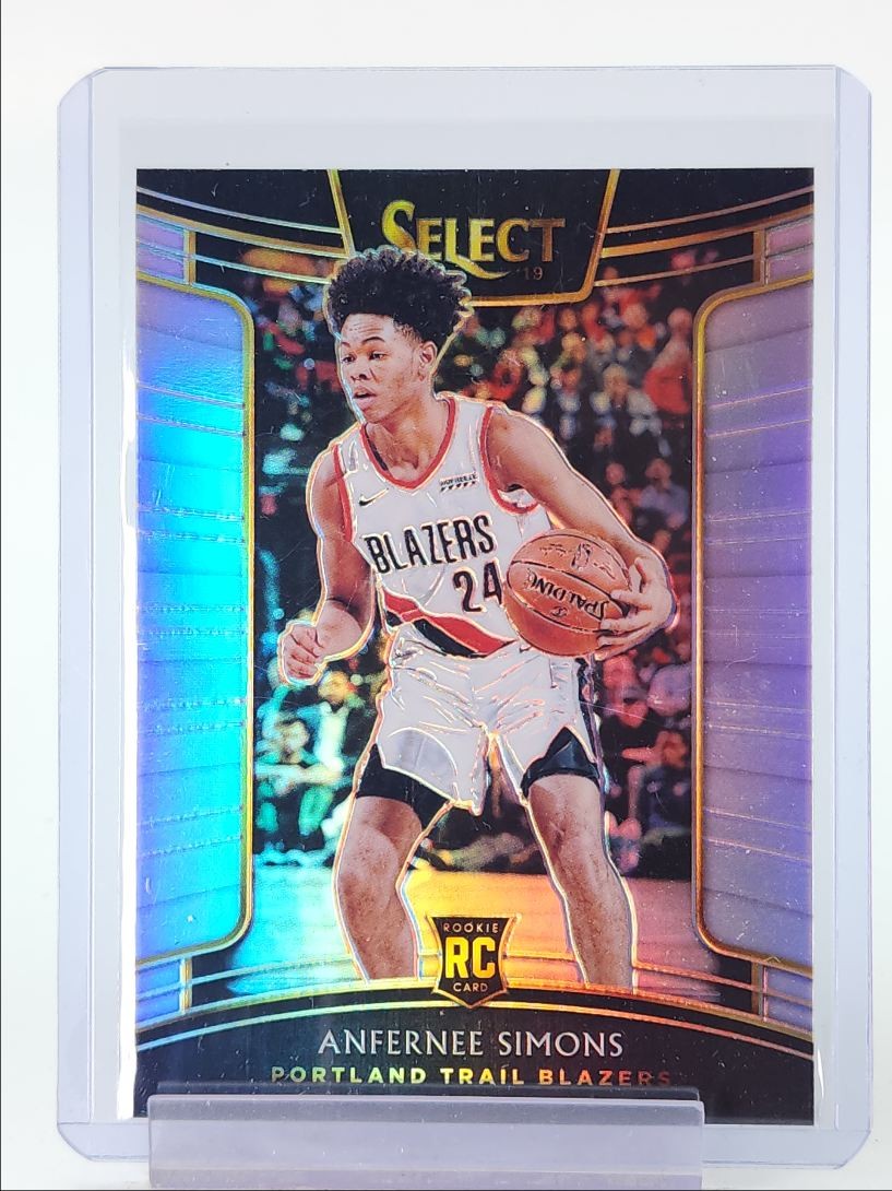 ANFERNEE SIMONS 2018-19 SELECT CONCOURSE ROOKIE SILVER PRIZM A RC Q1078