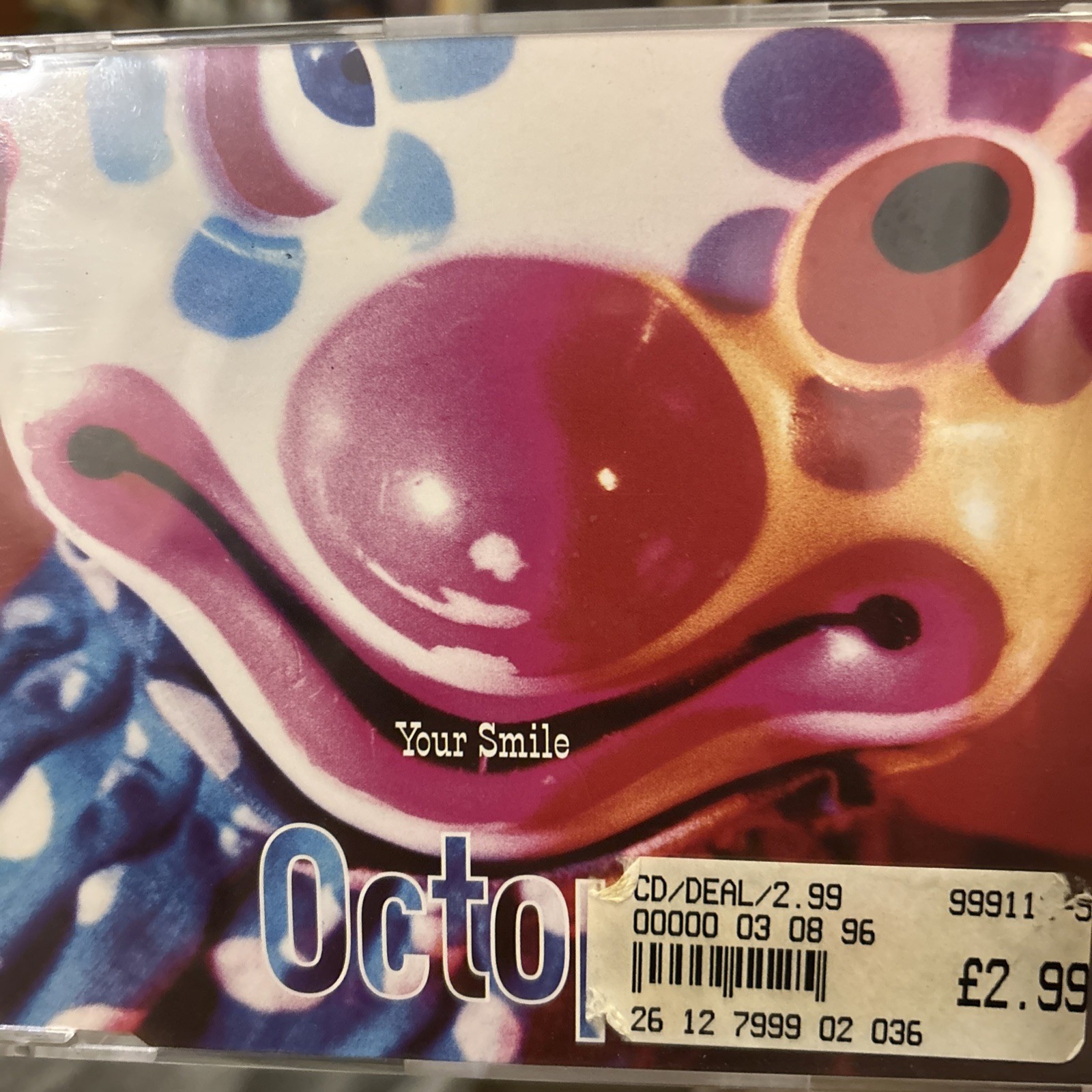 Octopus - Your Smile - 3 Track CD Single 1996