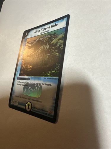 Duel Masters TCG King Ripped Hide 34/110 Holo Foil Rare 2004 Mint Vintage - Picture 6 of 8