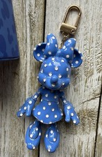 NEW IN BOX Baublebar Disney Minnie Mouse Blue Polka Dot Bag Charm