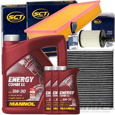FILTERSET INSPEKTIONSPAKET+MANNOL 5W30 ÖL TDI für VW T5 MULTIVAN TRANSPORTER