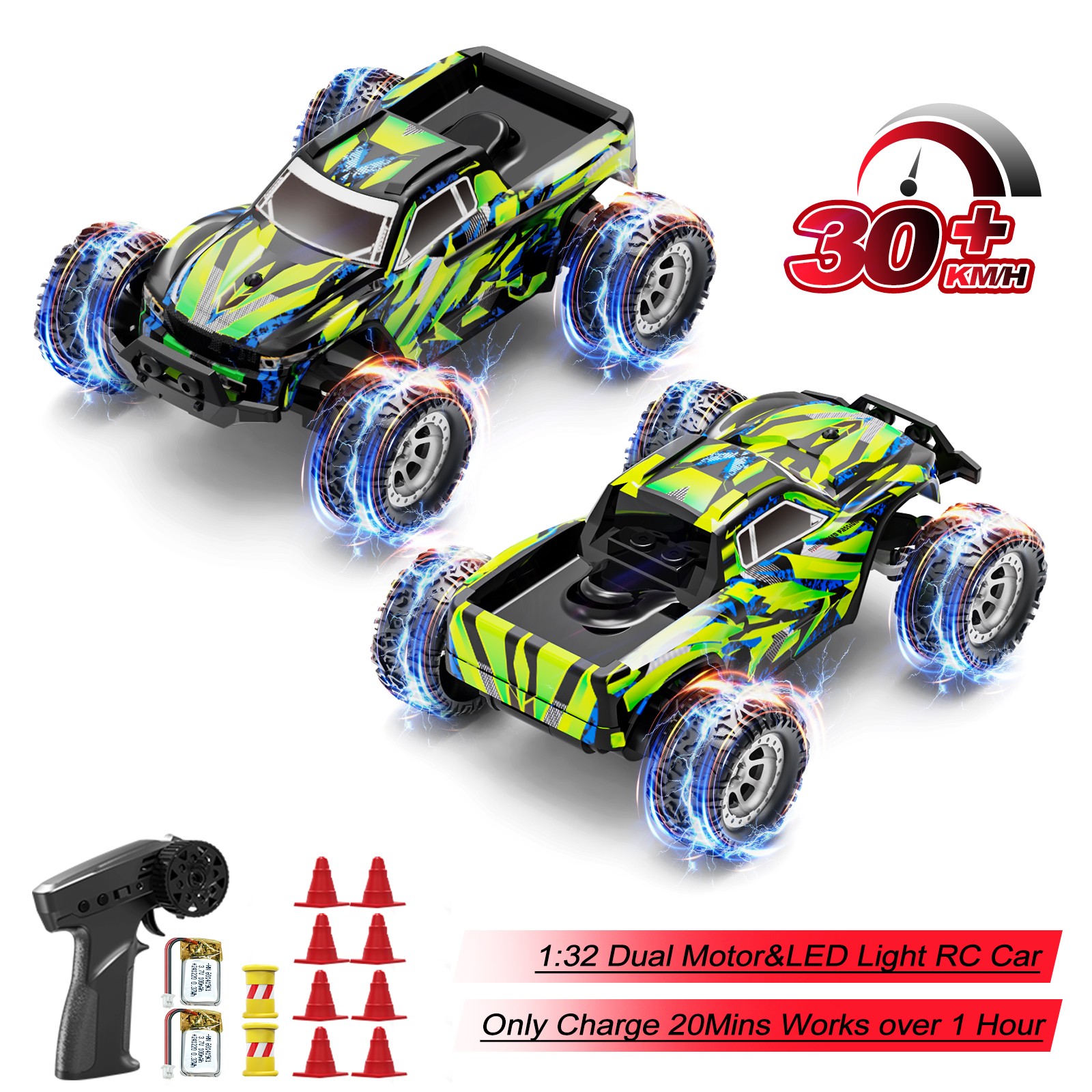 1:24 Scale Remote Control Vehicle With Led Lights For Adults