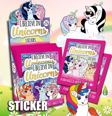 I believe in Unicorns - Sammelsticker - Display mit 30 Tüten Neu OVP