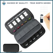 USB Flash Drive Organizer Case with 10 Slots for Thumb Drives and SD Cards