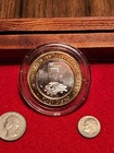 Las Vegas $10 Silverstrike Plaza "S" Token / Coin Slot Machine Freemont St. Vtg  — photo 2