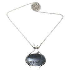 Moss Agate Gemstone Mother's Day Handmade Jewelry Necklace 20 in
