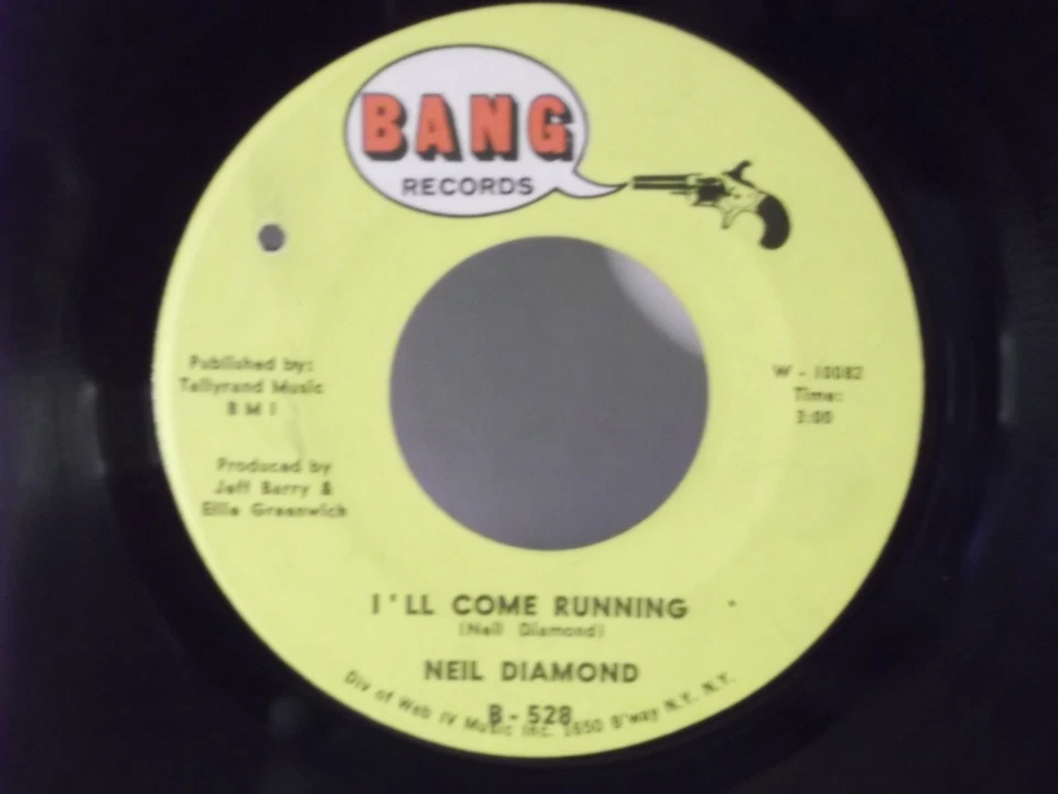 Neil Diamond,Bang 528,"Cherry, Cherry",US,7" 45, 1968 pop rock classic hit,bb,M- - Image 2 of 2