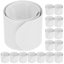 30 Pcs DIY White Slap Bracelets PVC Steel Kids Graffiti Slap Bands Party