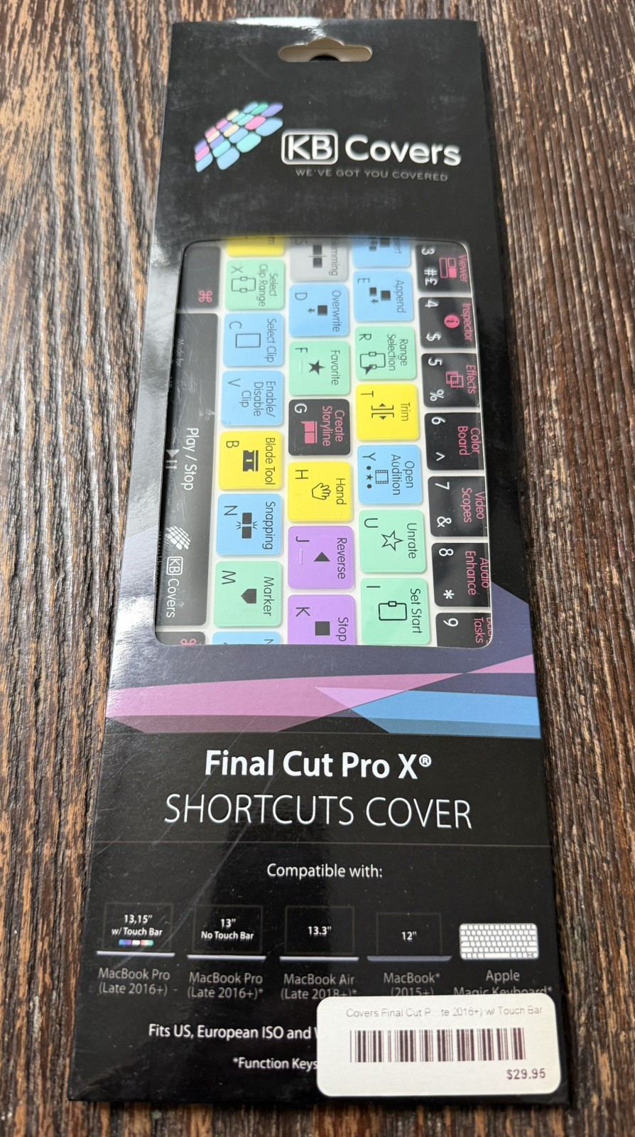 KB Covers-Final Cut Pro X Shortcuts Cover for MacBook Pro ( 