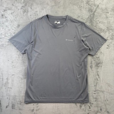 Columbia Omni-Wick T-Shirt Herren M grau Advanced Evaporation Running Wandern Tee